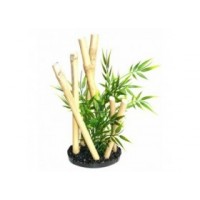 SCALARE Plante artificielle Bambou Garden noir Style Hauteur: 24cm