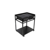 REPTIZOO Table avec roulettes + bac de rangement 62.1 x 46.8 x 70 cm