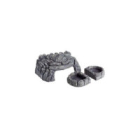 REPTIZOO FEEDING DISHES HIDEOUT 3 IN 1 22 x 14 x 9 cm