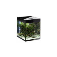 AQUAEL - AQUARIUM GLOSSY CUBE SET NOIR D&N led 2x10w 50x50x63cm 135L - sur commande