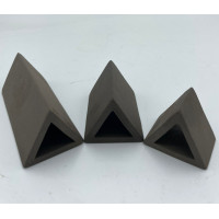 Abris Céramique Noir Triangle Simple M (6cm)